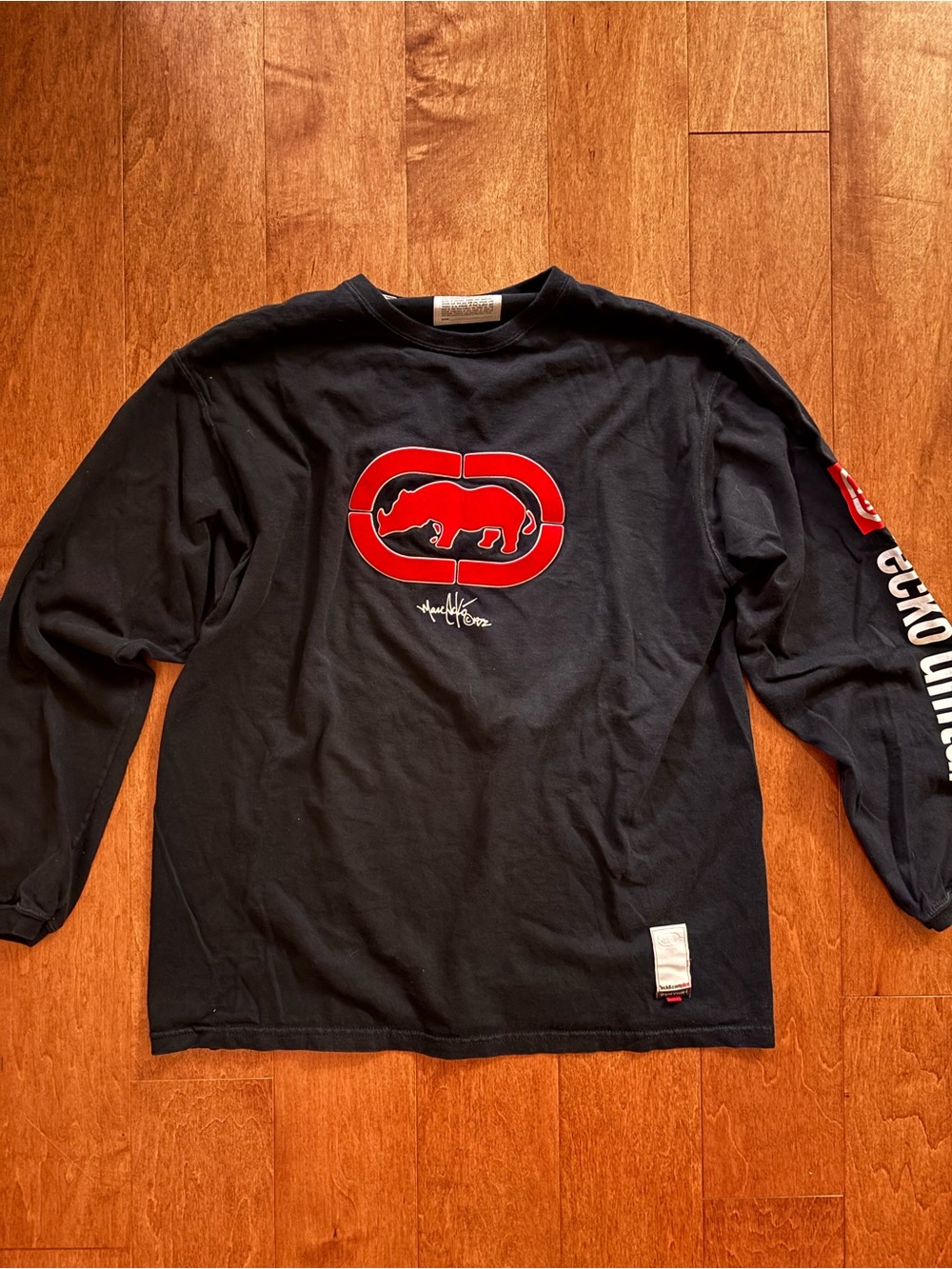 1990s Vintage Ecko Unltd. Rhino Long Sleeve Tee Size L